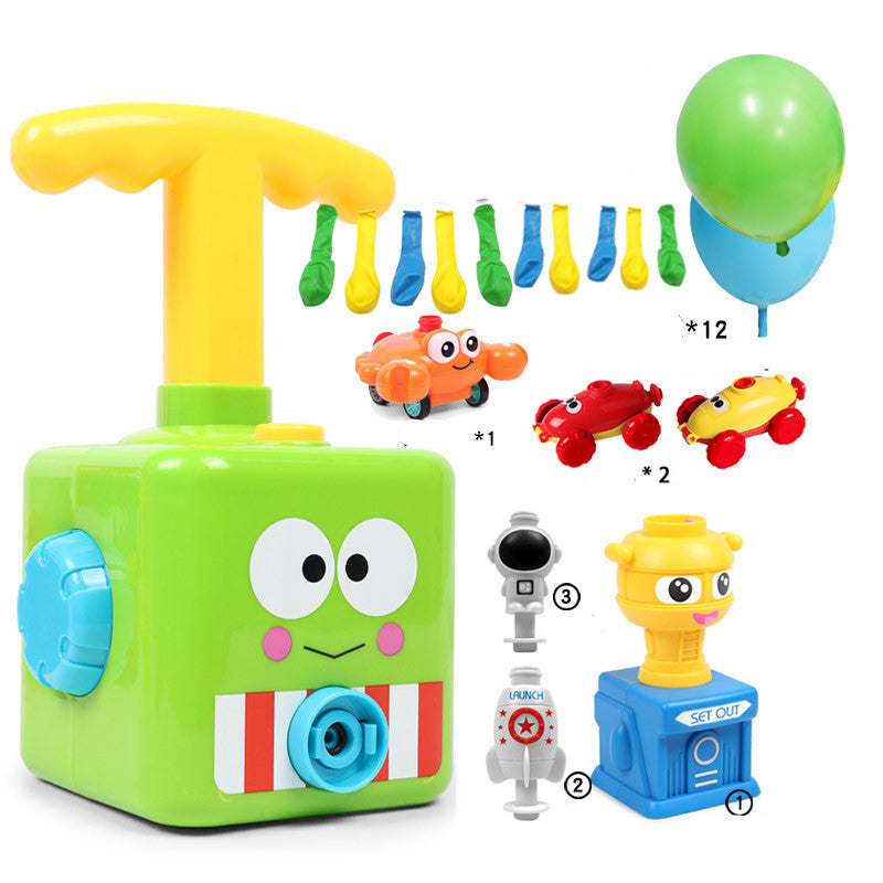 Power Balloon Launch Tower Toy Puzzle Education Inertia Air Power Balloon Car Science Experimen Toy For Children Gift 748268