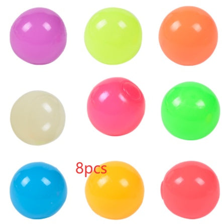 Luminous Sticky Ball Toys Sticky Wall Home Party Games Glow In The Dark Novelty Toys Decompression Squeeze Toy 74980ac4 012c