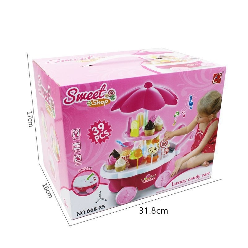 Children pretend play toys simulation candy Cart 7509081698766