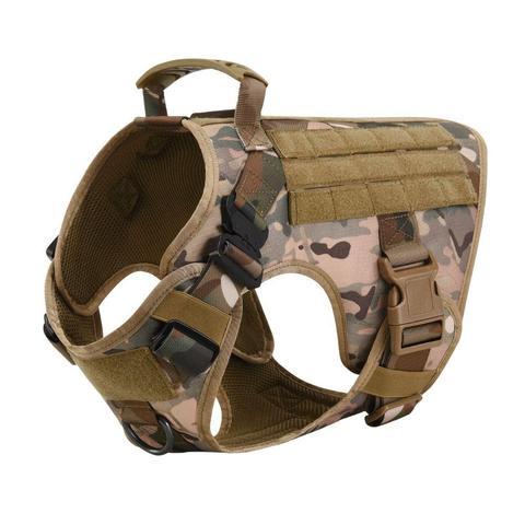 Military Tactical Dog Harness German Shepherd Adjustable Pet Dog Back 754479776314