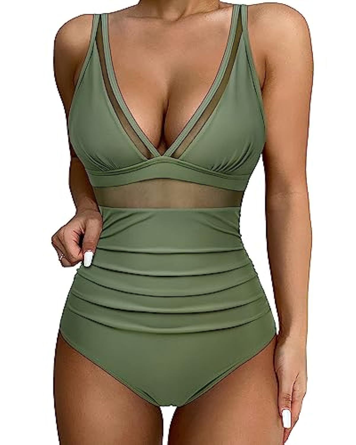 Women's High Waist One-piece Swimsuit 75d45b17 f6ef 466b af87 0fffc4f17099