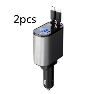 Metal Car Charger 100W Super Fast Charging Car Cigarette Lighter USB And TYPE-C Adapter 75d73456 9a5b 4276 a954 8002f949d55e