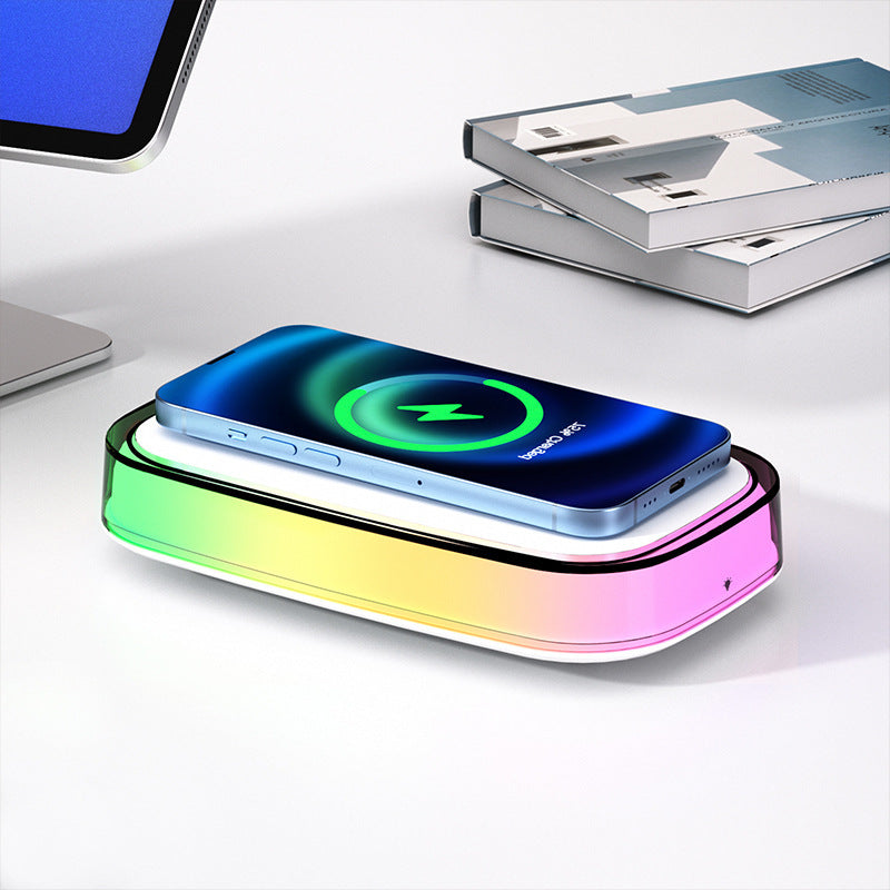 15W Smart Phone Universal Wireless Fast Charging Touch Small Night Lamp - 图片 2