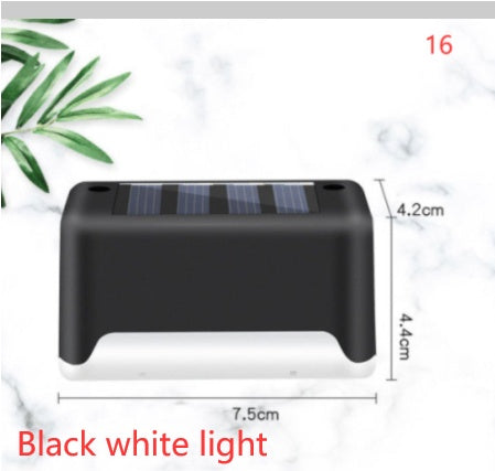New Upgrade Waterproof LED Solar Fence Lamp Solar Deck Lights Solar Step Light Outdoor For Patio Stairs Garden Pathway Step Y