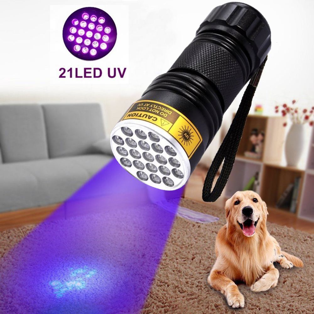 21LED violet flashlight LED violet UV UV Flashlight counterfeit flashlight - HD Wireless Product #3