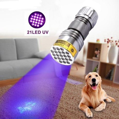 21LED violet flashlight LED violet UV UV Flashlight counterfeit flashlight - HD Wireless Product #6