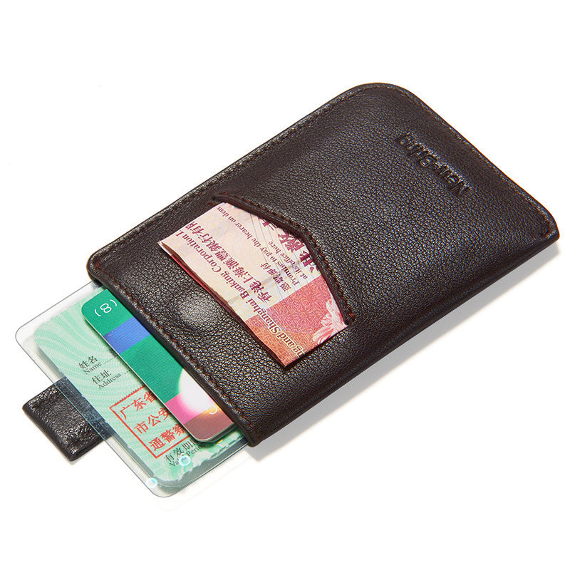 Genuine Leather Wallet Men's Card Holder Thin Cowhide 76388958 c290 448e a1e0 d6a7915285ad
