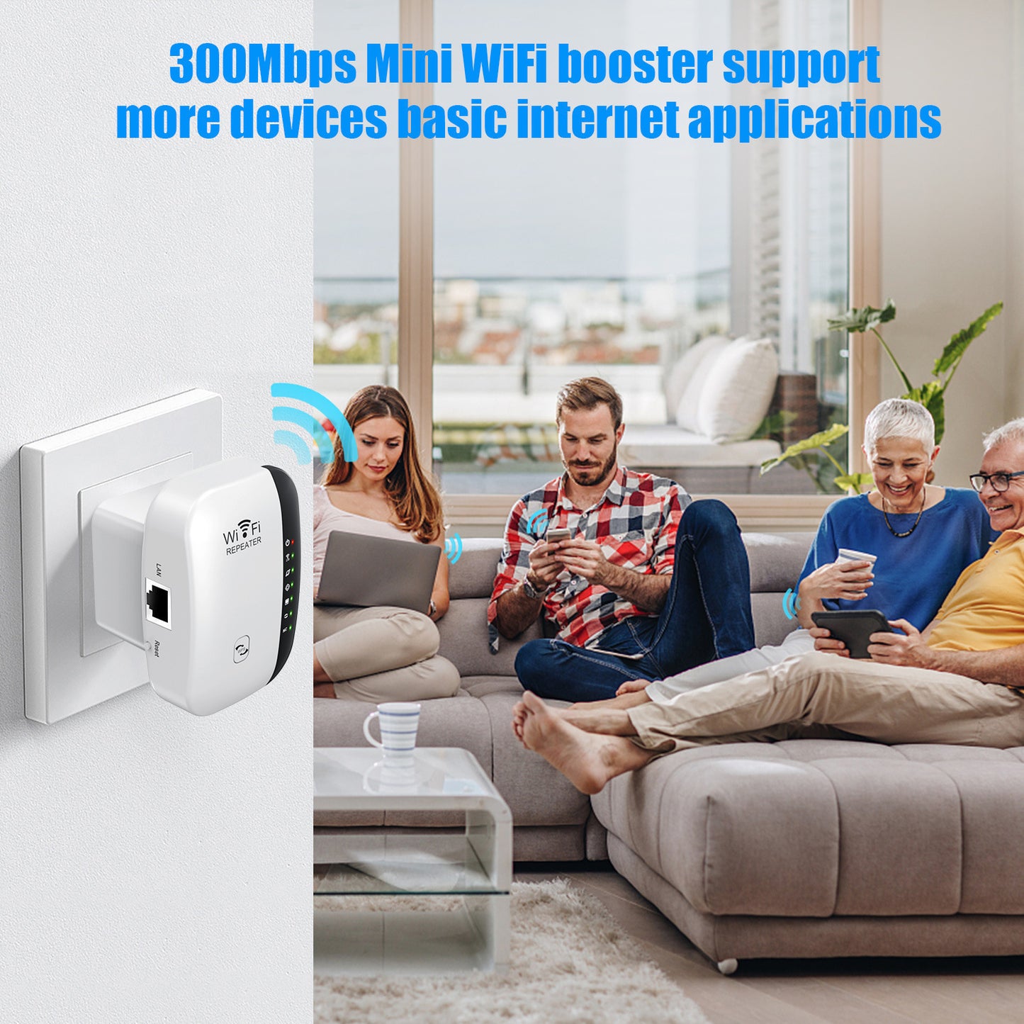Wireless routing signal amplifier 300M small bread network repeater wirelessRepeater yiwu