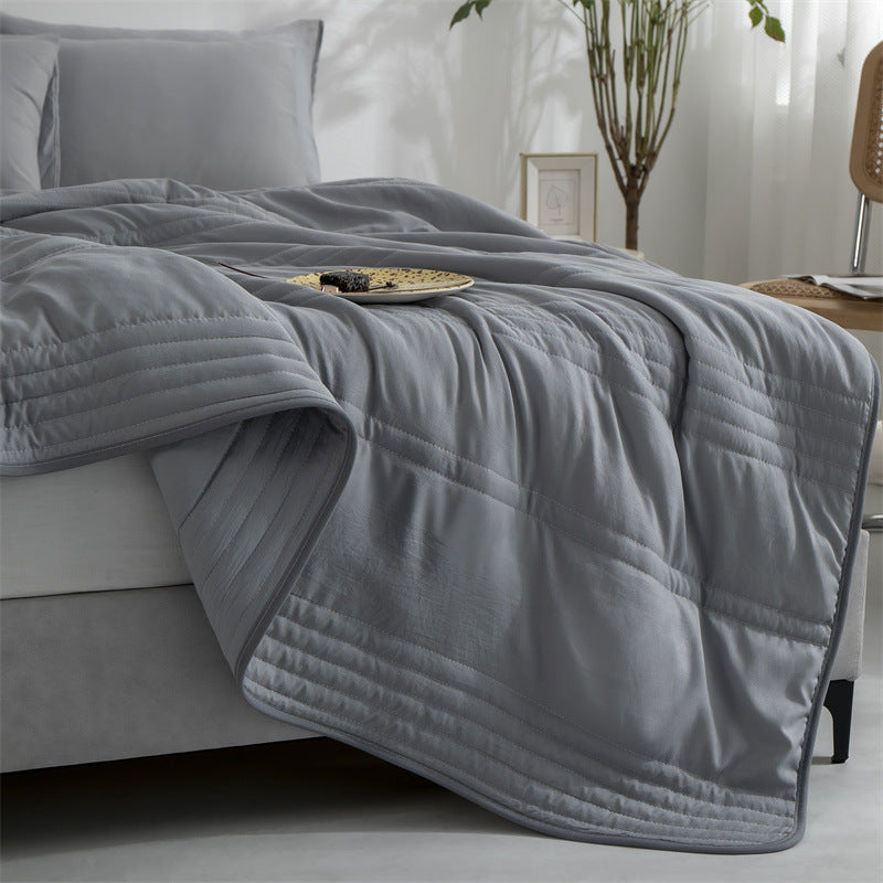 Cooling Blankets Pure Color Summer Quilt Plain Summer Cool Quilt Compressible Air-conditioning Quilt Quilt Blanket 76f7b7ee 1