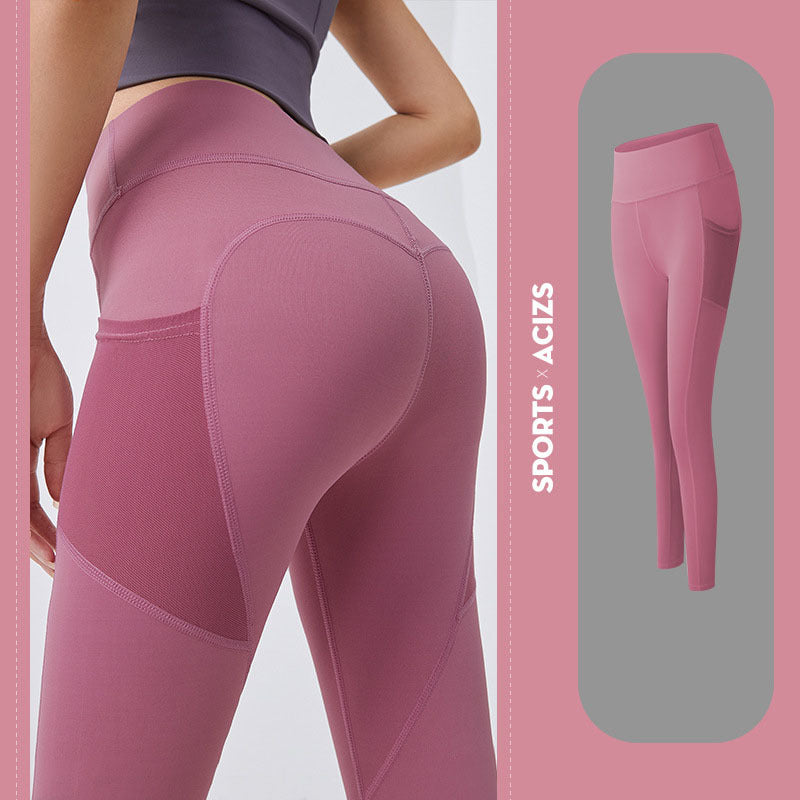 Yoga Pants Women With Pocket Leggings Sport Girl Gym Leggings Women Tummy Control Jogging Tights Female Fitness Pants 76faf33