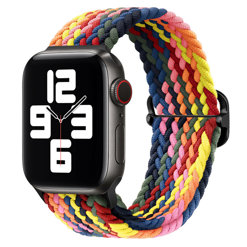 Double Loop Nylon Loop Woven Rainbow Watch Strap 772c4919 2271 45a0 adc9 a5d3f610618e