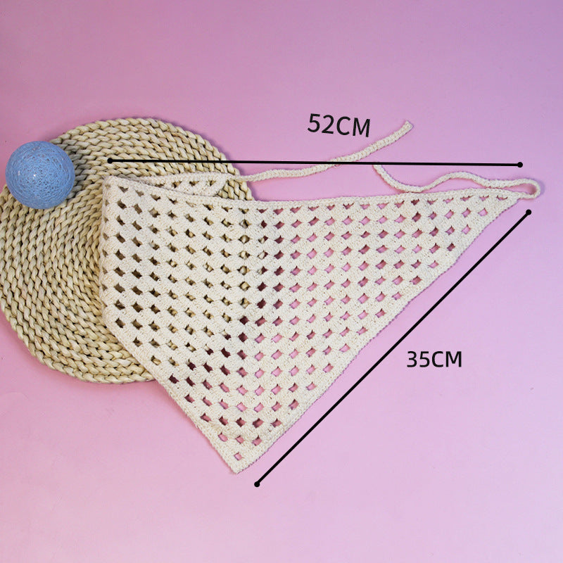 All-matching Triangular Binder Knitted Hair Band 779a3377 a604 4ffd 88de af271c48163e