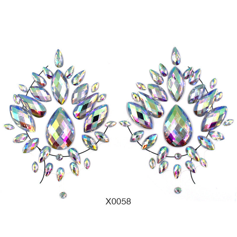 Women's Fashion Party Decoration Face Stickers 77cddebd 66a9 46e7 9bdd 9a060ab52470