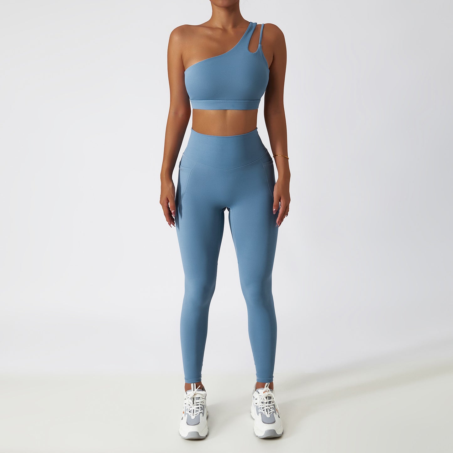 Quick-drying Tight Yoga Clothing Women's Pocket Running Sports Suit 77d17773 4e89 43fe ba48 48f89e72a2f8