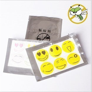 Summer Smile Mosquito Sticker Cartoon Mosquito Repellent Mosquito Repellent Mosquito Sticker 6 Pieces Of Random Color 7804377