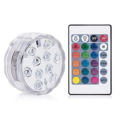 LED Remote Control Diving Light Waterproof Candle Light 787692143338