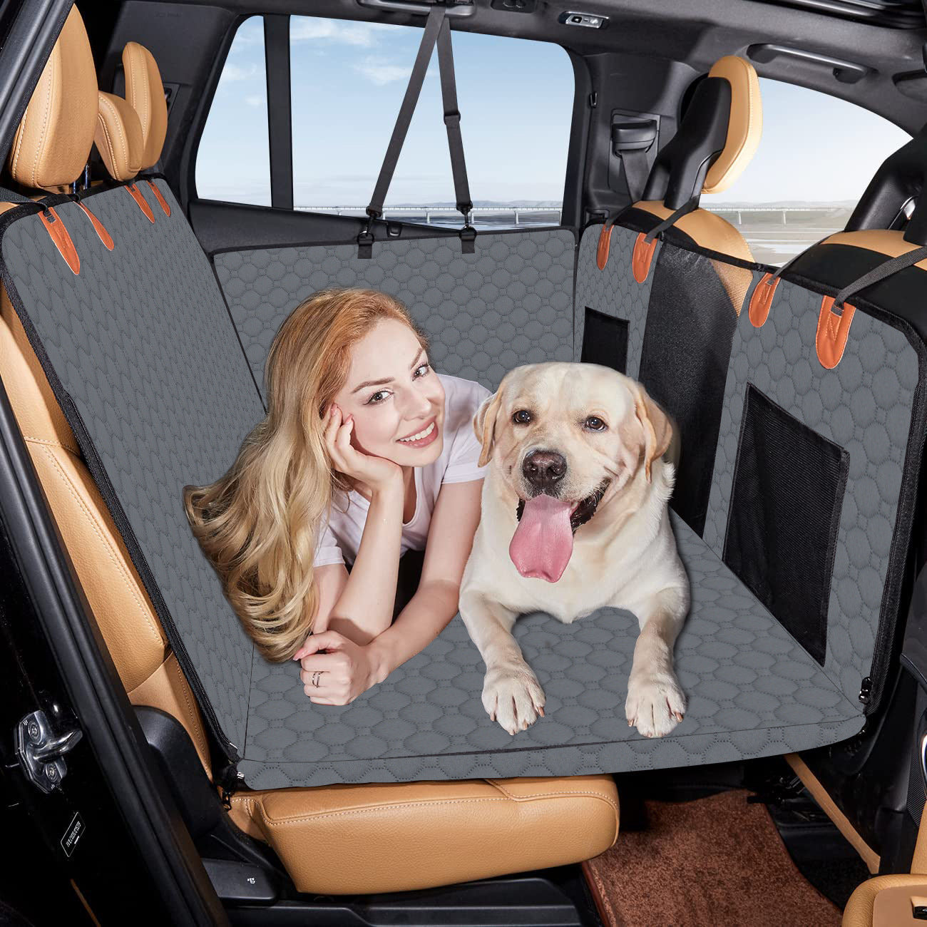 Load-bearing Lengthened Vehicle-mounted Pet Mat Travel Dog Hammock 7928ae66 8e14 4d41 aa50 ecb82be6f199