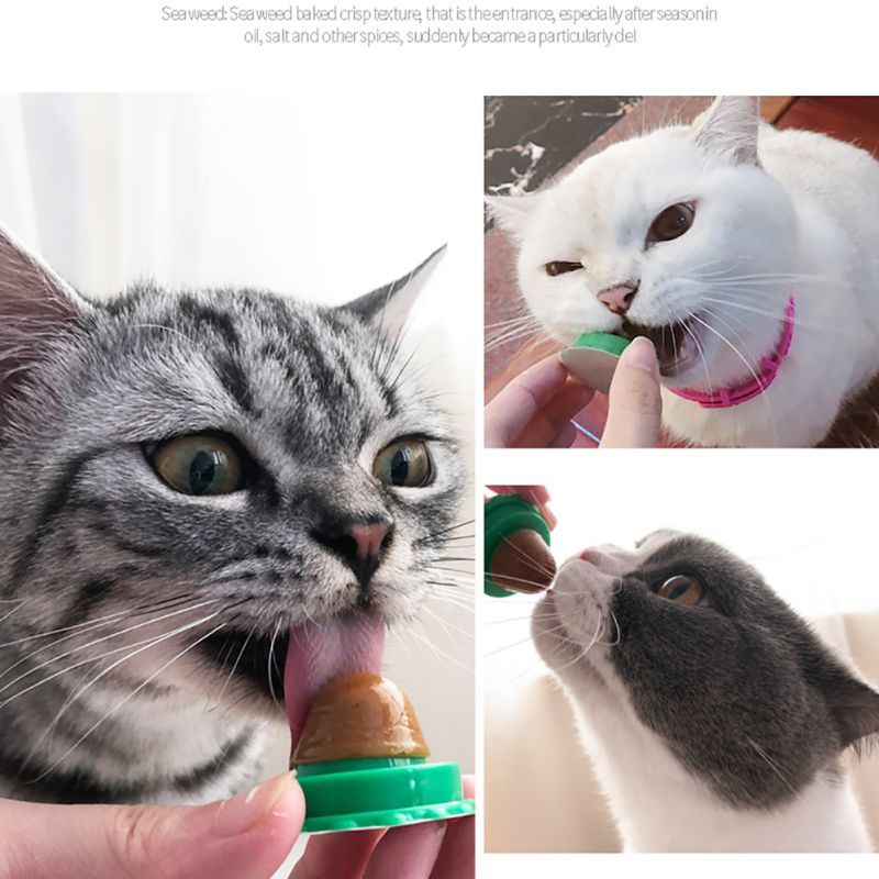 Pet Cat Sugar Energy Ball Lick Toys Catnip 793952165842