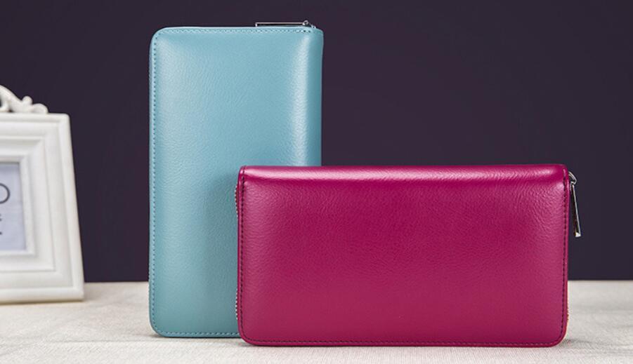Rfid Many Departments Men Wallet Cow Genuine Leather 36 Slots Card Holder Cell Phone Pocket Male Wallets Clutch Man Long Purs
