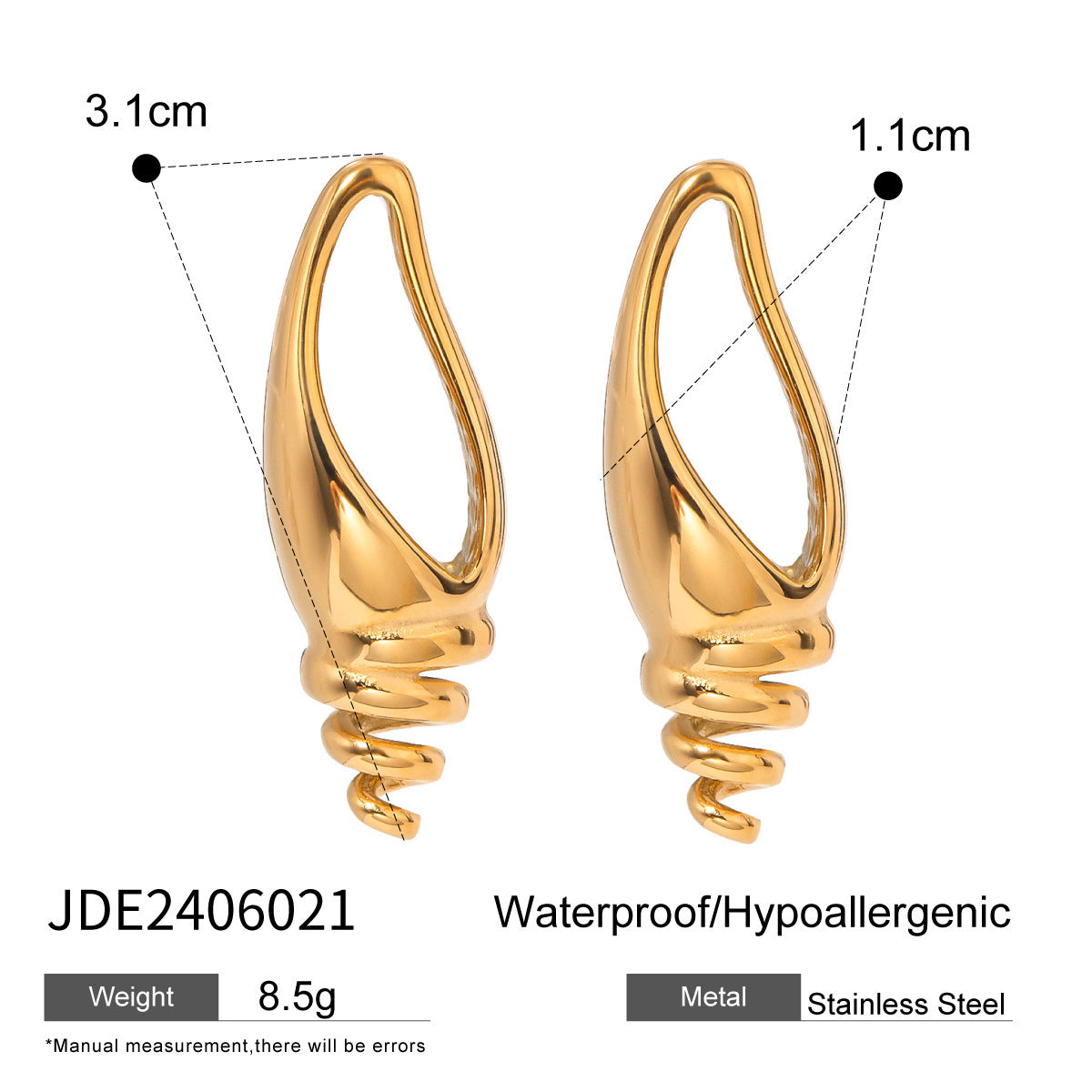 European And American Exaggerated Conch Earrings Summer Vacation High Sense 799cbf10 f9f7 4903 a527 2a22dd7937f9