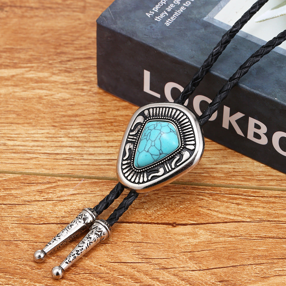 Celtic Pattern Turquoise Agate Bolo Tie 79da3d5d d6e1 4222 8134 ab53efd14829