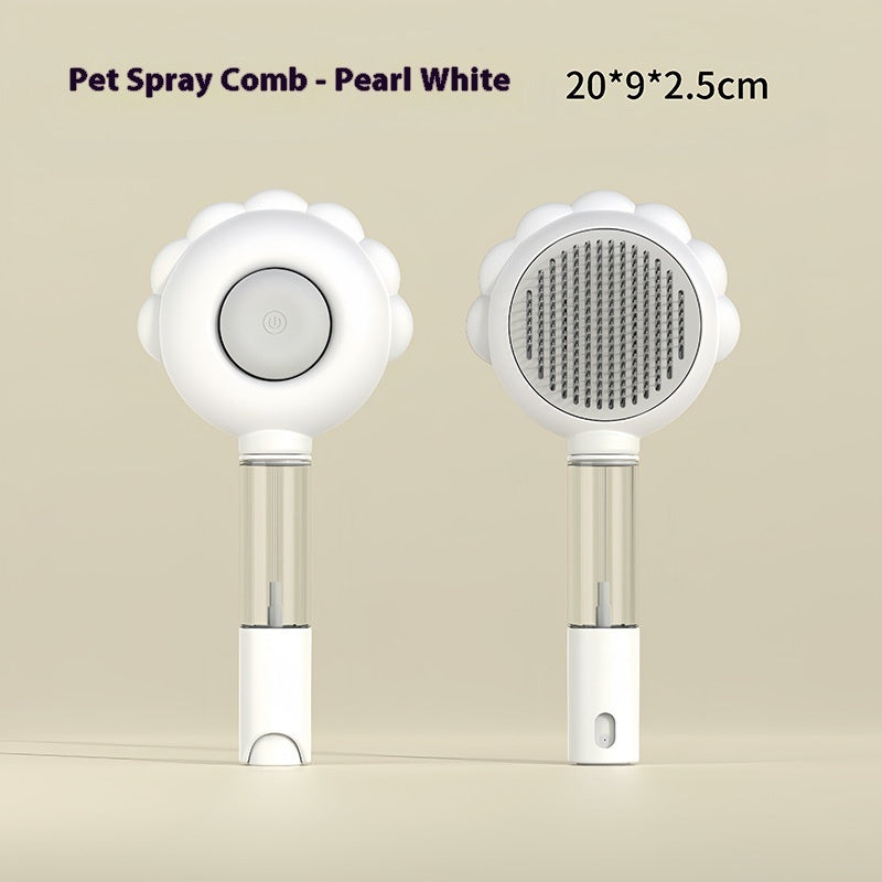 2 In 1 Self Cleaning Dog Brush Comb With Spray Pets Grooming Hair Remover Combs Brush Floating Hair Pet Grooming Brush Pet Products - HD Wireless Product #8
