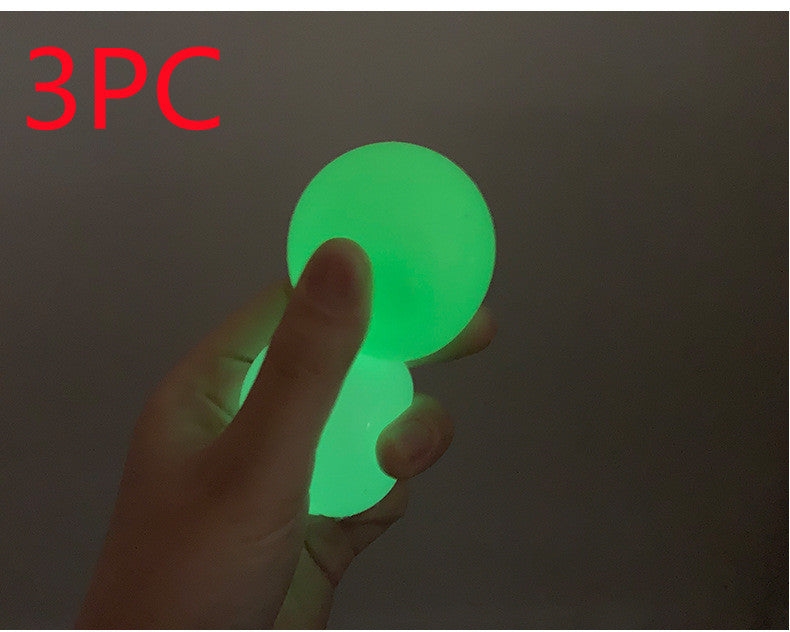 Luminous Sticky Ball Toys Sticky Wall Home Party Games Glow In The Dark Novelty Toys Decompression Squeeze Toy 7ad97694 4595