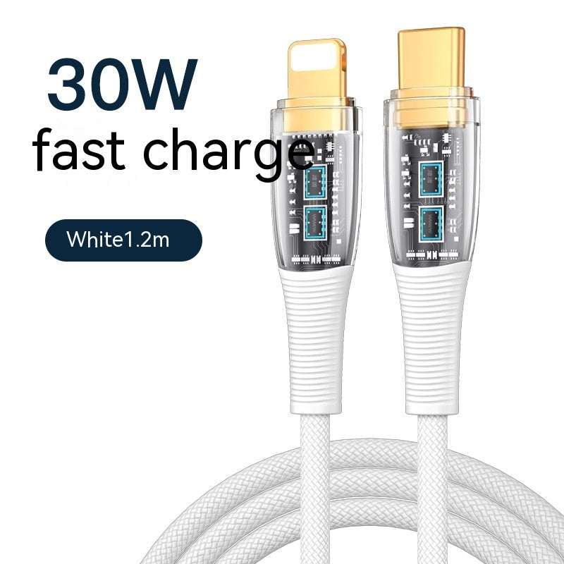 Low Temperature Fast Charging Transparent Data Cable - 图片 4