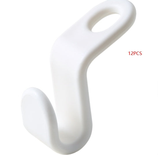 Plastic Closet Stack Hanger Rack Multi-function Wardrobe Space-saving Hanger Hook Coat Hook Bedroom Storage Wardrobe Organize