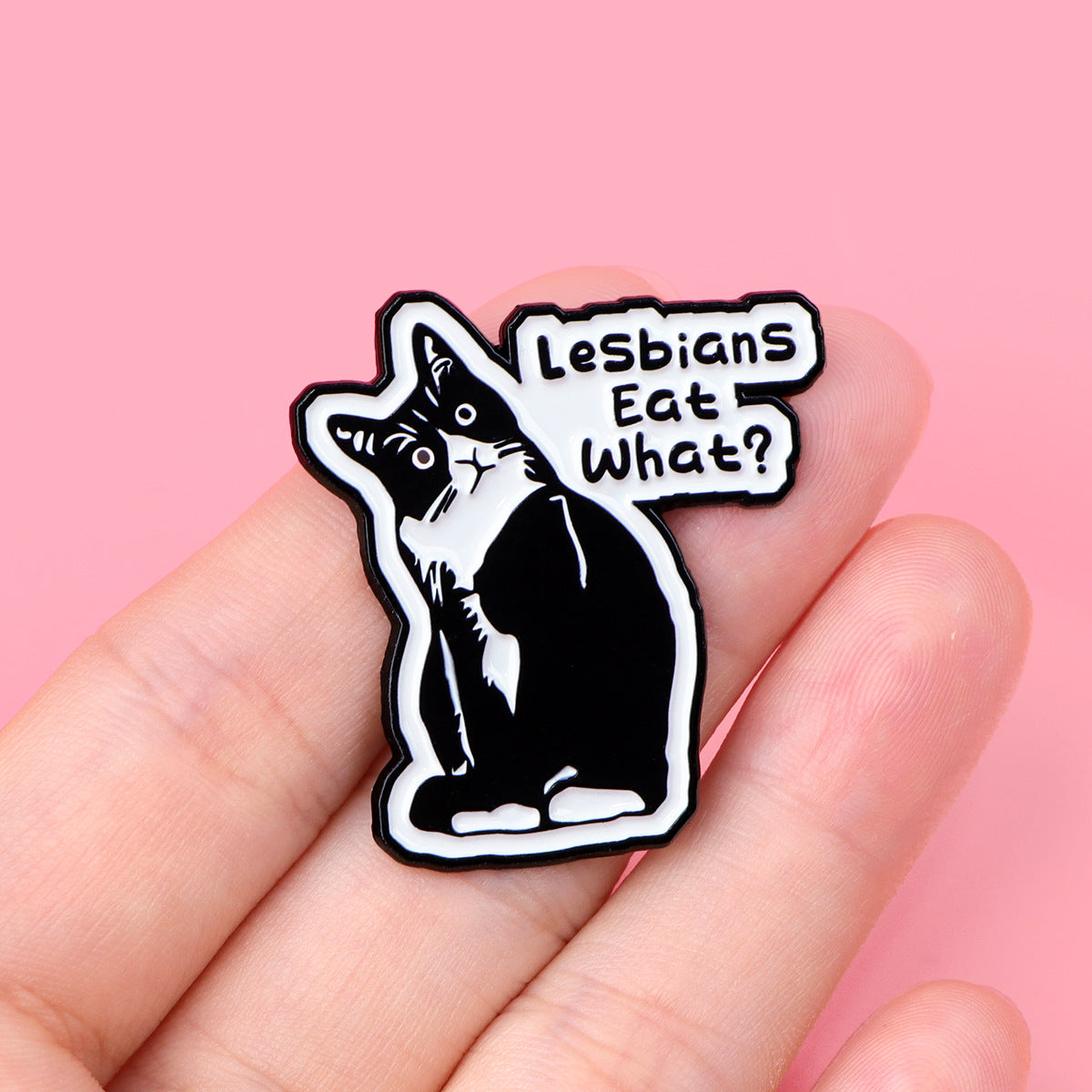 Creative Cartoon Cute Black Cat Alloy Brooch