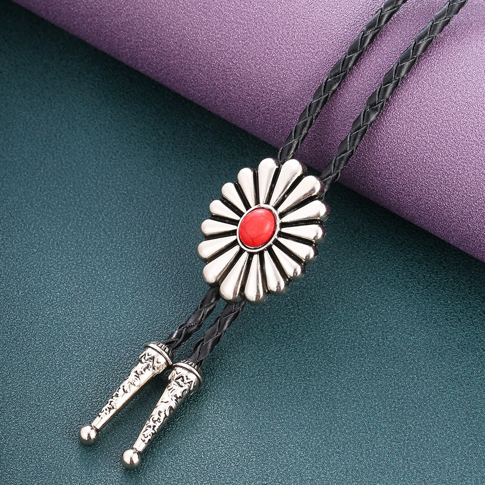 Celtic Pattern Turquoise Agate Bolo Tie 7bb86716 04b1 41d3 b4d9 bb1c1d885785