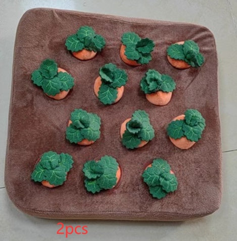 Pet Dog Toys Carrot Plush Toy Vegetable Chew Toy For Dogs Snuffle Mat For Dogs Cats Durable Chew Puppy Toy Dogs Accessories 7