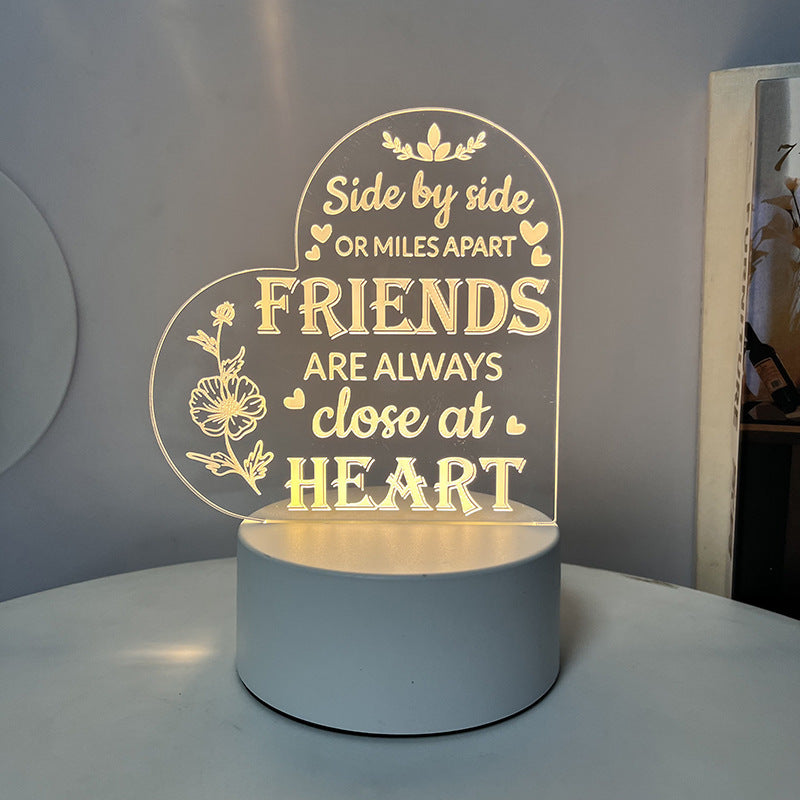 Creative 3D Night Heart Shaped Blessing Language USB Small Table Lamp 7bcdf898 b870 4b30 8ed9 3ec8401fd6ed