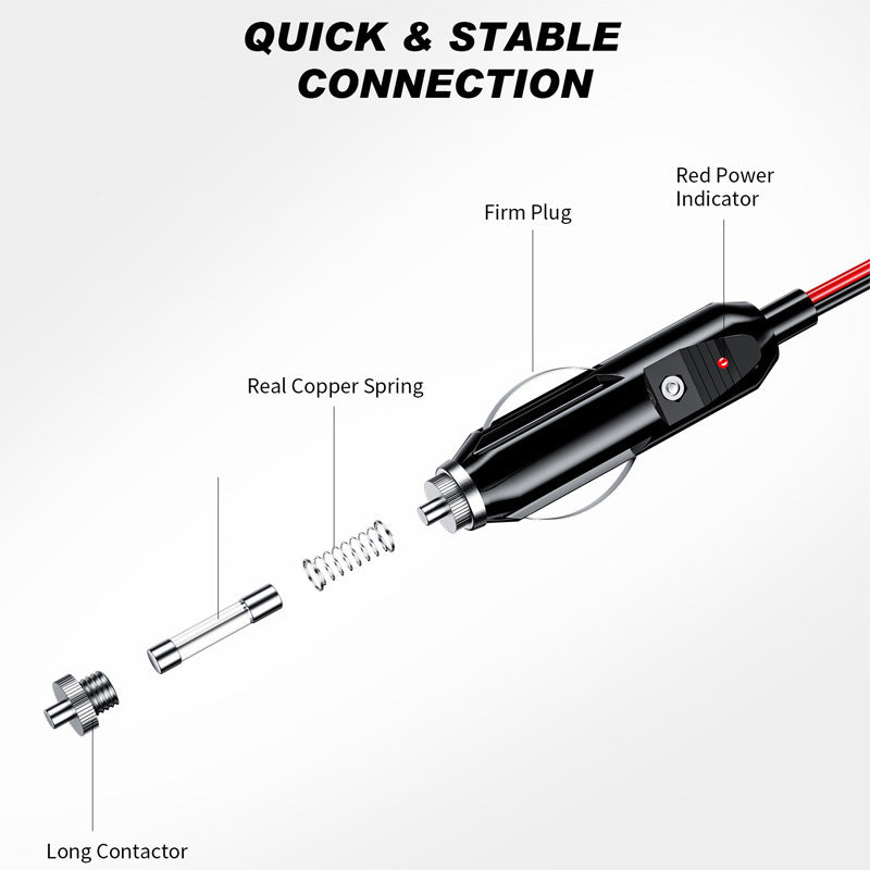 Car 12 V24V Cigarette Lighter Extension Cable 7bff9e59 cb8b 4423 af90 0fbdaf366e1e