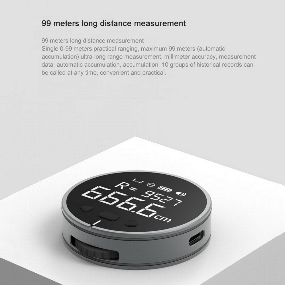 Distance Measuring Instrument Electronic Measuring Ruler Tape Measure High Definition Digital LCD High Precision Electronic M