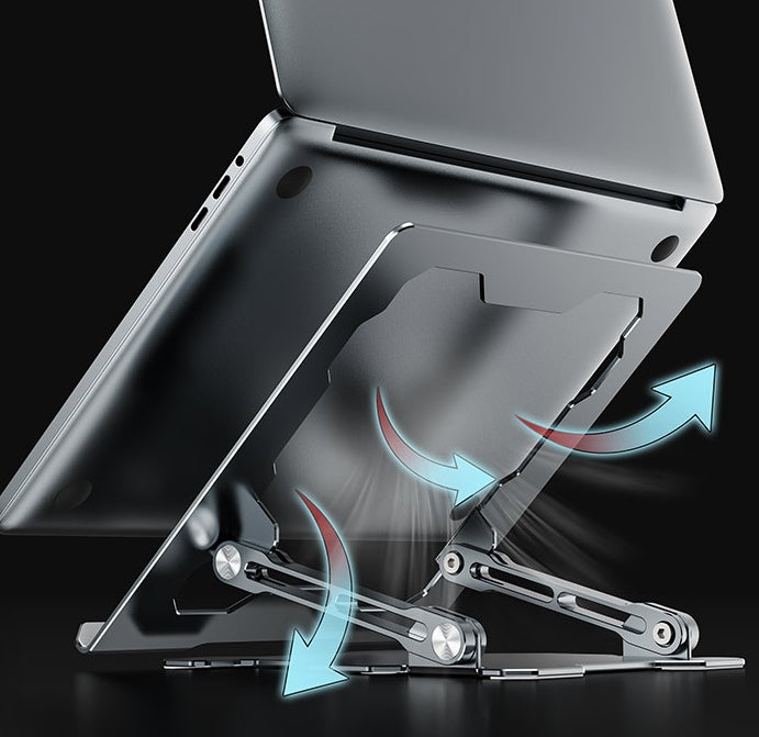 Adjustable Laptop Stand Portable Computer Stand Aluminum Alloy Laptop Riser Compatible Laptop Stand Holder - 图片 4
