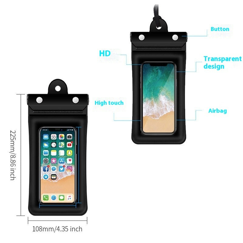 Inflatable Floating Touch Screen Mobile Phone Waterproof Bag Three Layers 7cd8b716 53fe 4cfe a8e9 c4bf149c5340 trans