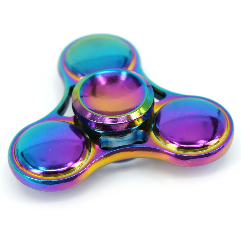 Colorful Whirlwind Triangle Fingertip Gyro Clover Cool Alloy UFO Inter Finger Gyro 7ce48e70 eb67 4941 a2f4 8084c945d1fd
