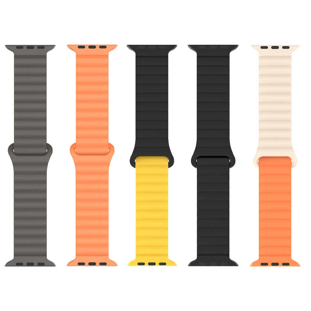 Two-color Silicone Magnetic Back Ring Buckle Watch Band 7d33b2f6 5094 4943 ab41 ab32da3c686c