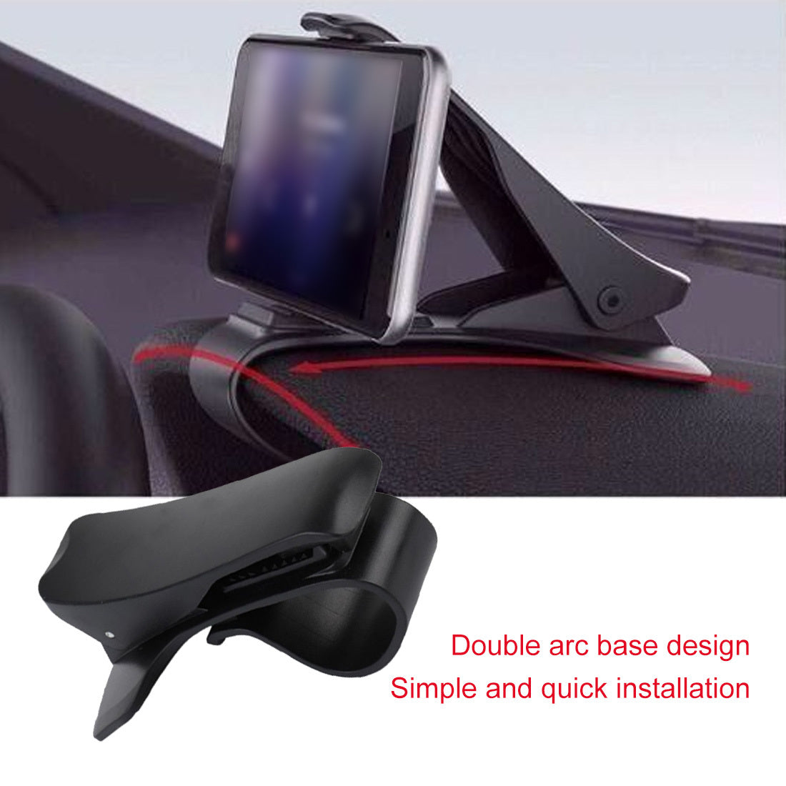 Car Phone Holder Universal Car Stand 360 Degree GPS Dashboard Gravity Phone Holder - 图片 3