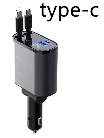 Metal Car Charger 100W Super Fast Charging Car Cigarette Lighter USB And TYPE-C Adapter 7d880e8e 45ce 4ca7 91f9 adfb0563bacd