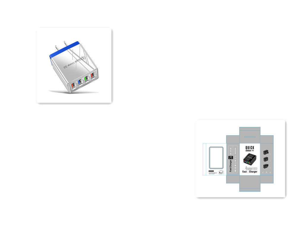USB Charger Quick Charge 3.0 4 Phone Adapter For Tablet Portable Wall Mobile Charger Fast Charger - 图片 21