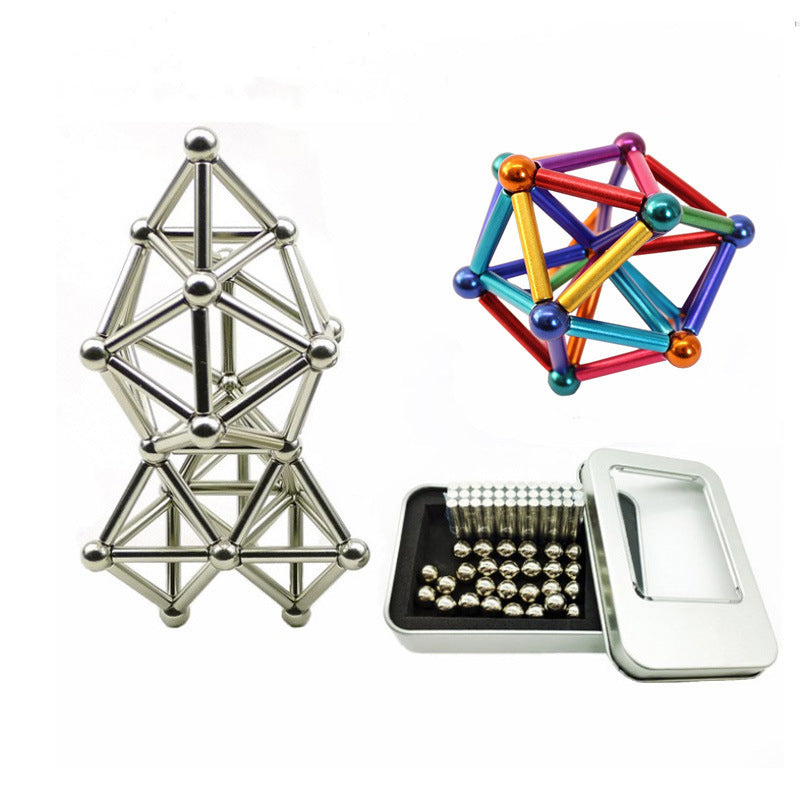 Educational Creative Toys Color Magnetic Stick Buck Ball Combination Iron Boxed 7de421a3 6f2a 4487 b32d bc9a07add648