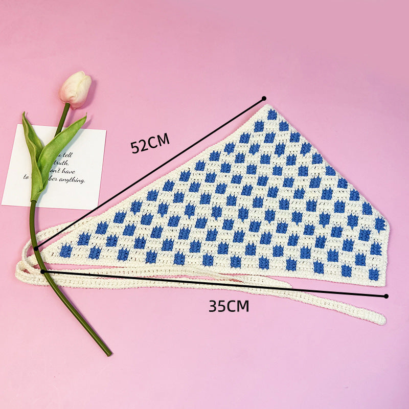 All-matching Triangular Binder Knitted Hair Band 7df69c16 54b7 4e2c ace5 9a88fd831b17
