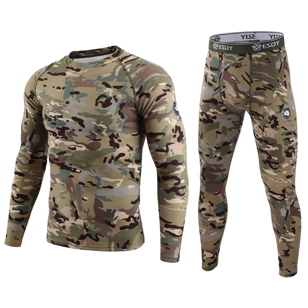 ESDY Men's Exercise Camouflage Dralon Thermal Underwear Suit 7eb679f3 3a94 42ab 9285 2eef599337f4