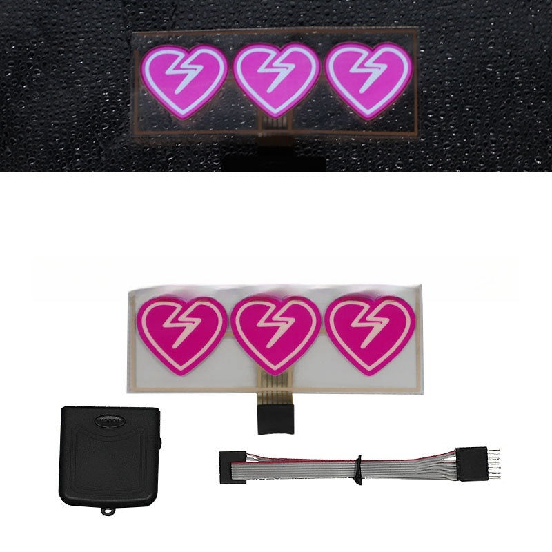Led Luminous Stickers Wanted Five-star El Cold Light Film Car Stickers Car Window Windshield Lighting Decoration 7ebcab92 d91