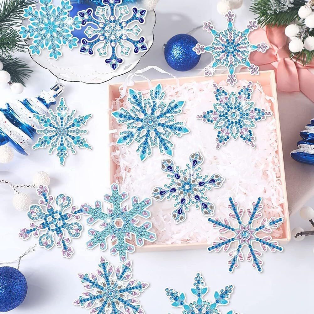 Diamond Painting, Acrylic Keychain Double-sided DIY Full Diamond Christmas Snowflake 7f20744c d3e5 4539 85df a86901abe6f9