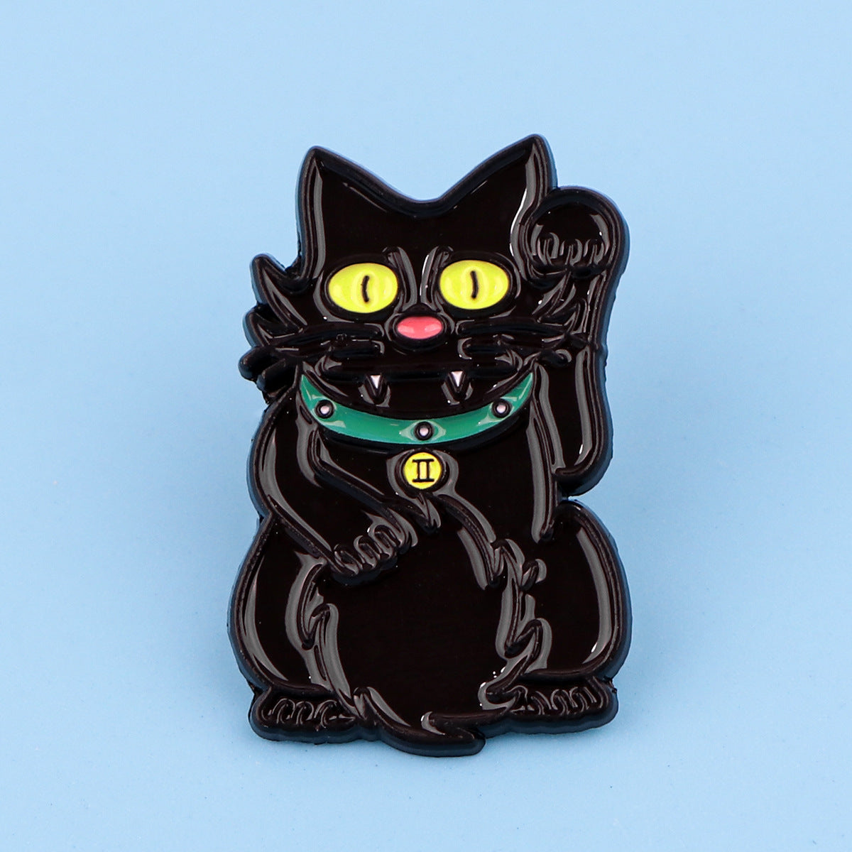Creative Cartoon Cute Black Cat Alloy Brooch