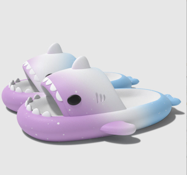 Gradient Shark Slippers 4cm Thick Bottom Shit Feeling Slippers 7f458f97 25cd 433d b4f6 a11b09980f84