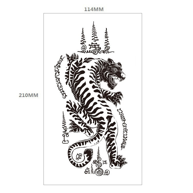 Animal Pattern Tiger Lion Half Arm Water Transfer Imitation Tattoo 7f7e9bbe bcbf 4c0d 8e81 cfe5d01e0125